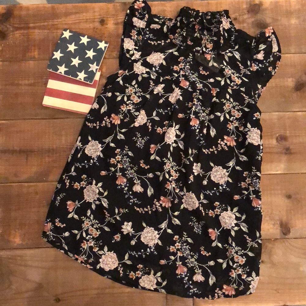 MIDNIGHT SKY Adorable Print High Neck Top